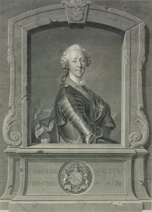 查尔斯·爱德华斯图尔特王子（1720-88），由JG Wille雕刻，1748年（铜版画） 作者 路易斯·托克
